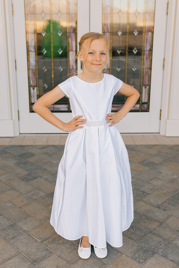 girl in white dress