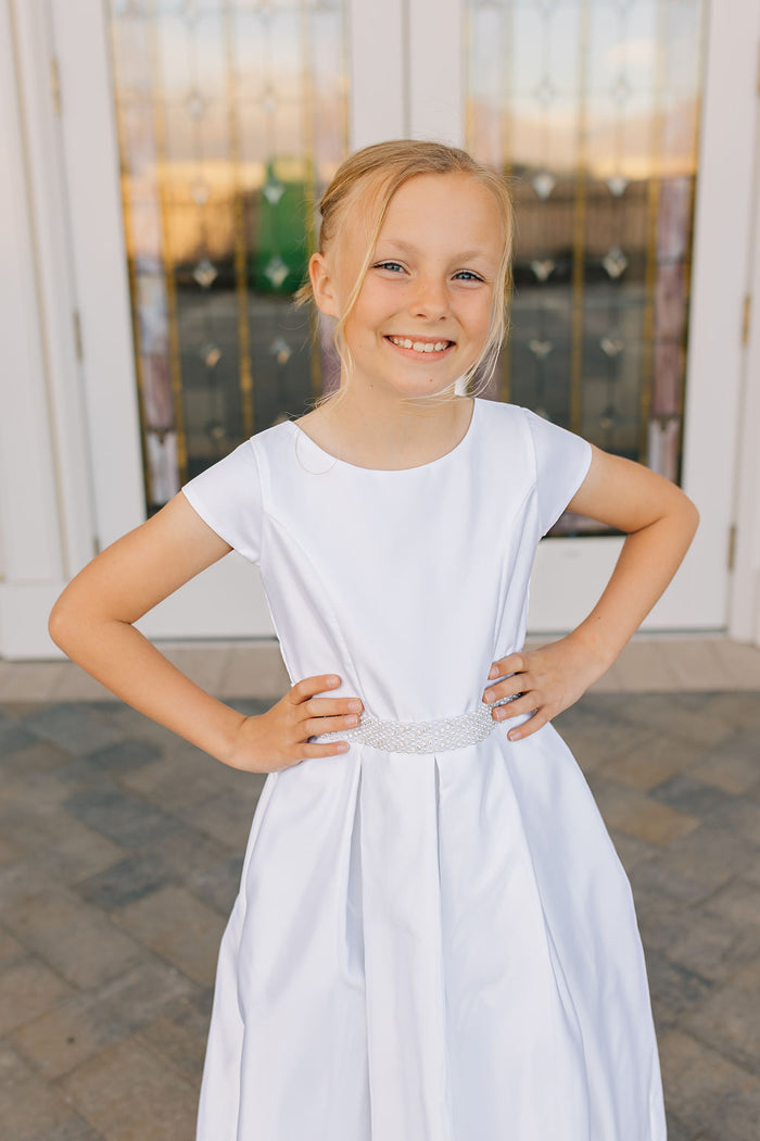 girl in white dress