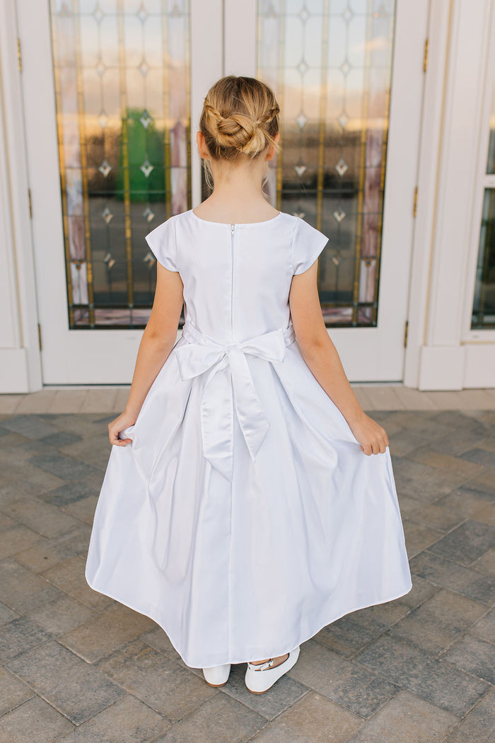 girl in white dress