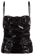 Blumarine Corsage Ruched Top - Runway Catalog