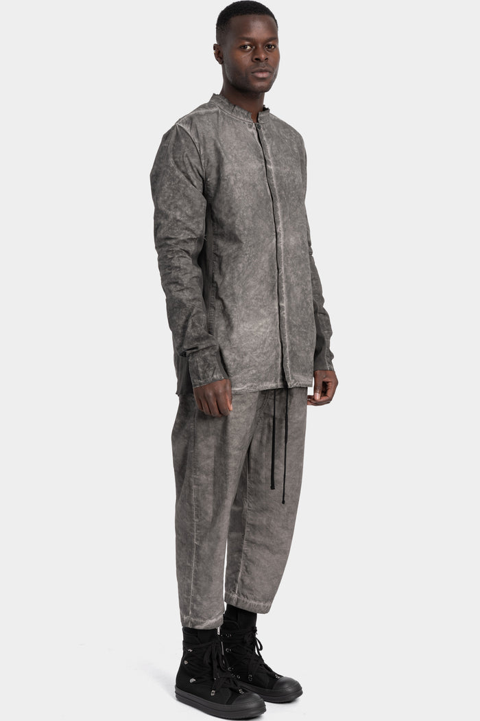 Thom Krom | SS26 - Cotton poplin shirt , Vegetal black MH178