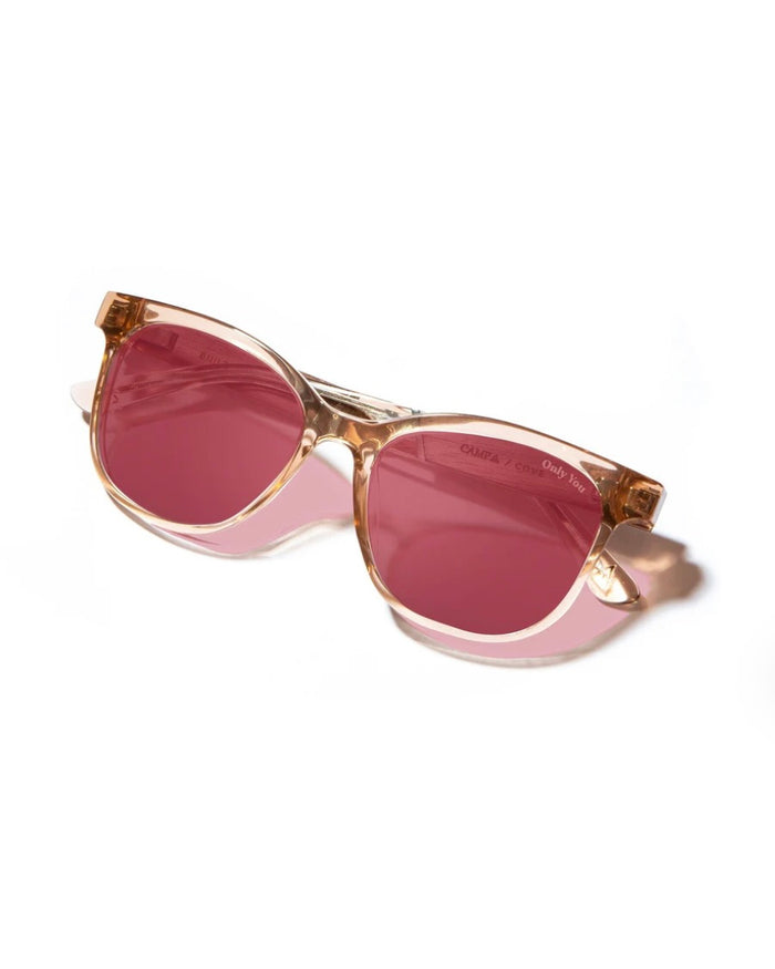 Cove: Desert/Walnut/HD Plus Polarized Rose Sunglasses