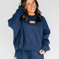 Crewneck Roll Tide Woven Label | Navy