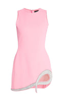 David Koma Crystal - Embellished Cady Mini Dress - Runway Catalog