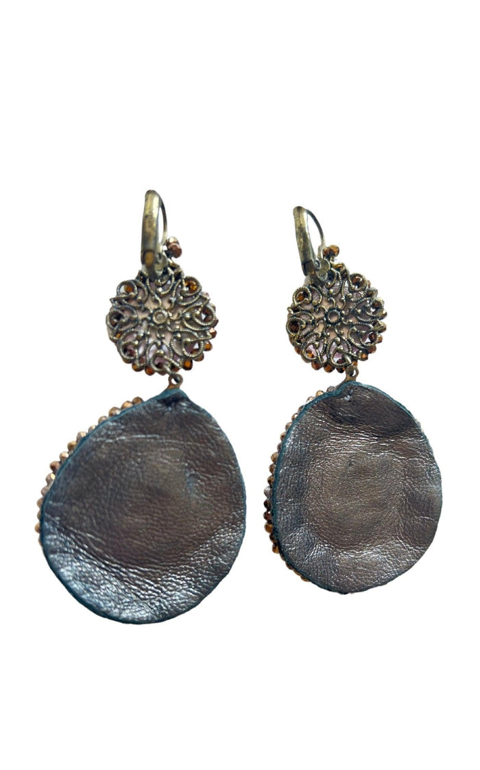 Satellite Paris Crystal Embellished Earrings - Runway Catalog