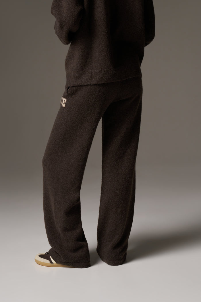 CTRE KNITTED JOGGERS - BROWN