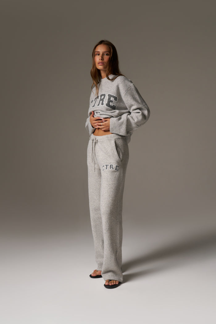 CTRE KNITTED JOGGERS - GREY