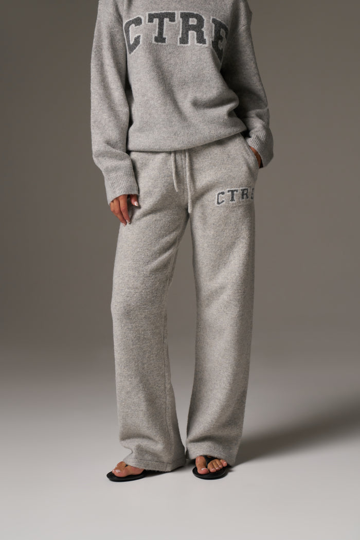 CTRE KNITTED JOGGERS - GREY
