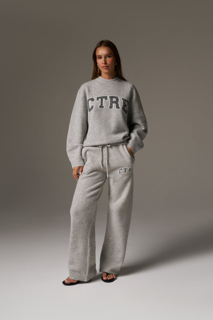 CTRE KNITTED JOGGERS - GREY