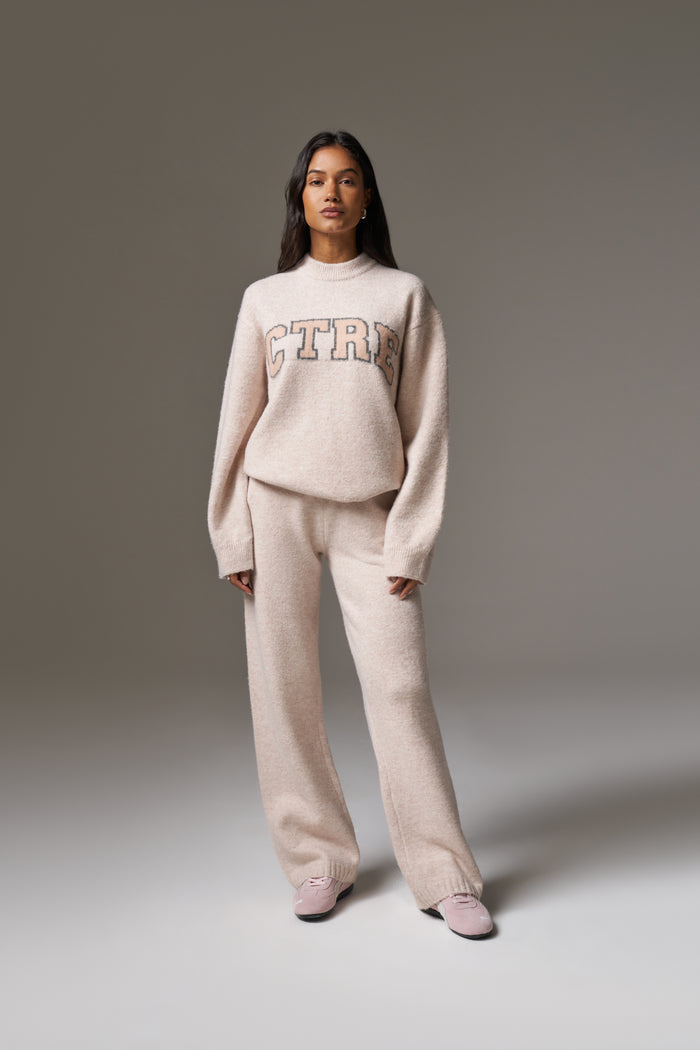 CTRE KNITTED SWEATSHIRT - PINK