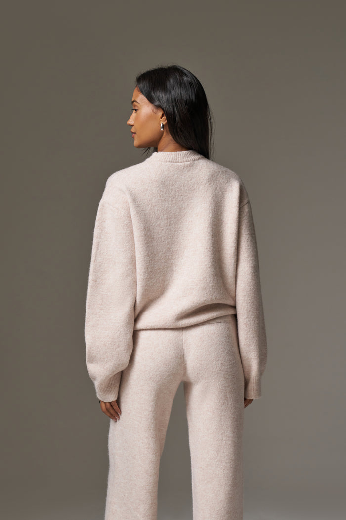 CTRE KNITTED SWEATSHIRT - PINK