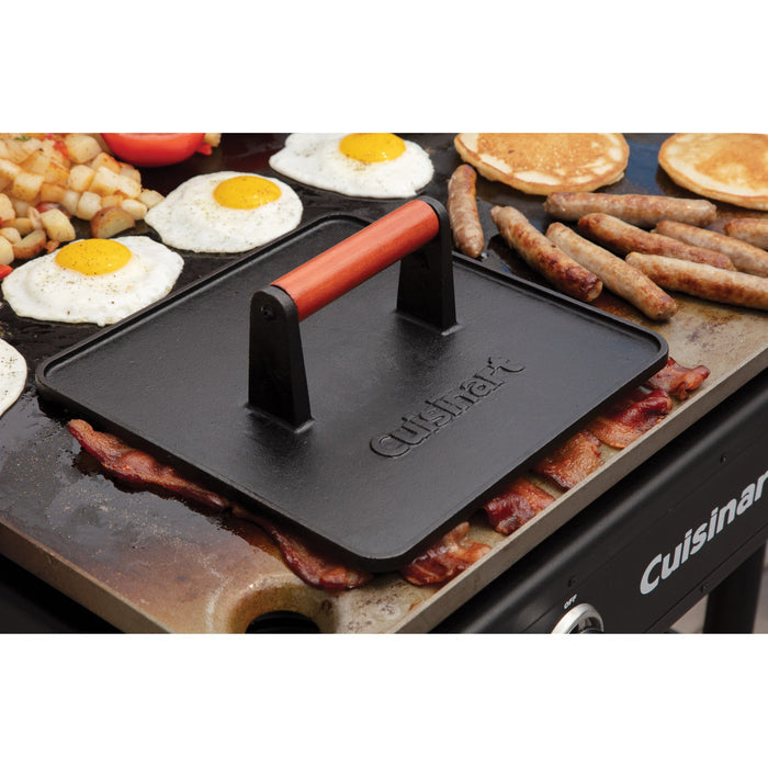 Cuisinart Outdoors® XL Cast Iron Griddle Press