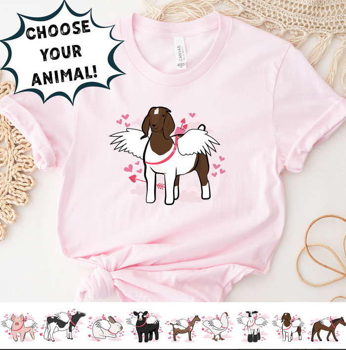 CUPID ANIMALS - CHOOSE YOUR ANIMAL - Bella Canvas T-Shirt