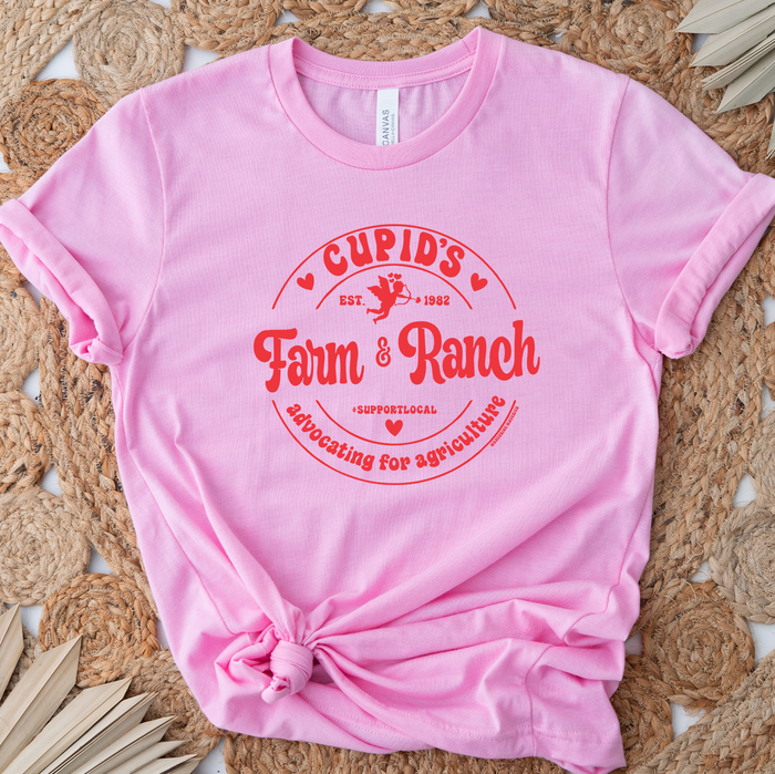 Cupid Farm and Ranch Red- Bella Canvas T-Shirt