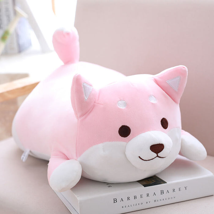 Cute Fat Shiba Innu Plush Toy Pillow | Soft Stuffed Dog Pillow
