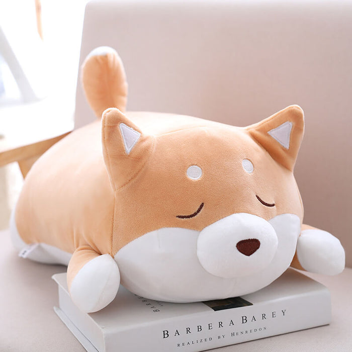 Cute Fat Shiba Innu Plush Toy Pillow | Soft Stuffed Dog Pillow