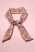 dainty florals twilly scarf wrap