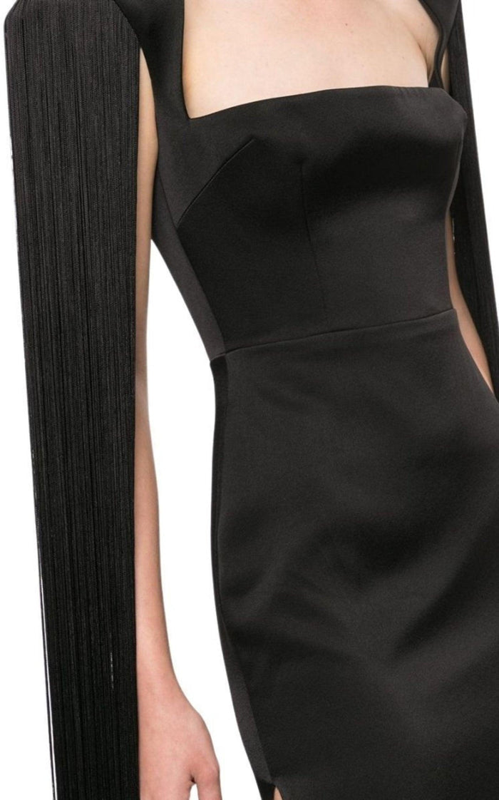 Alex Perry Dallas Fringed - Sleeve Gown - Runway Catalog