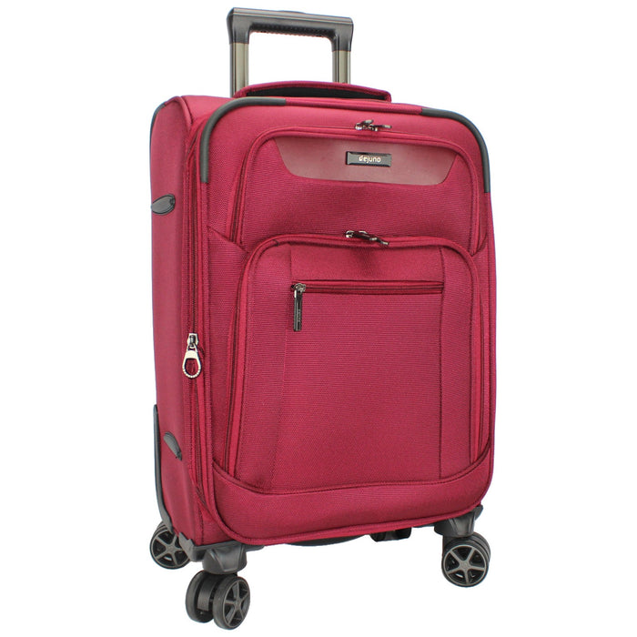 Dejuno Executive 3-Piece Spinner Luggage Set with USB Port
