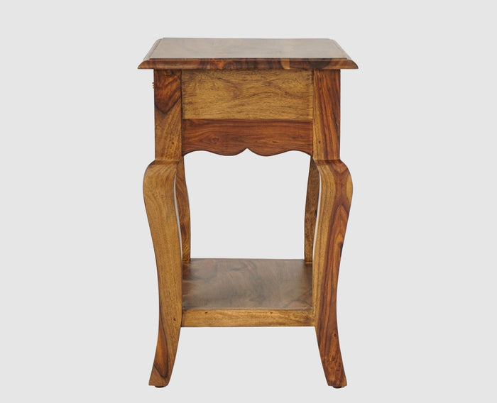 Denmark Solid Wood Bedside Table - Bedside Table - Furniselan - Teak-Finish