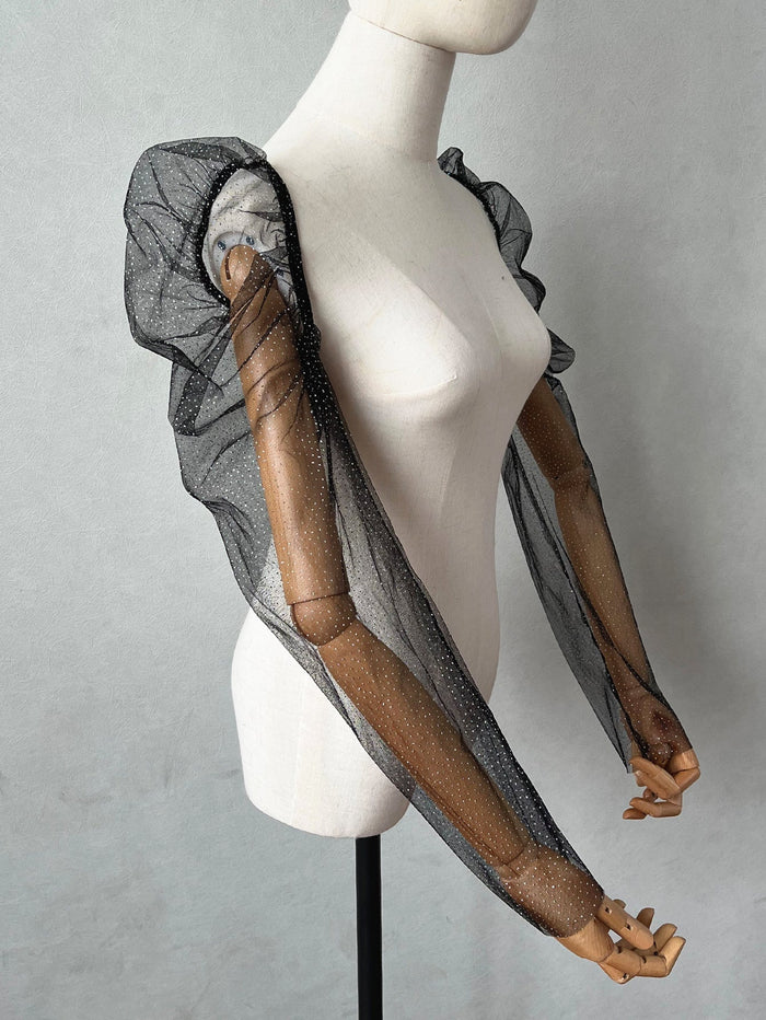Detachable Sleeves For Wedding Dress Tulle