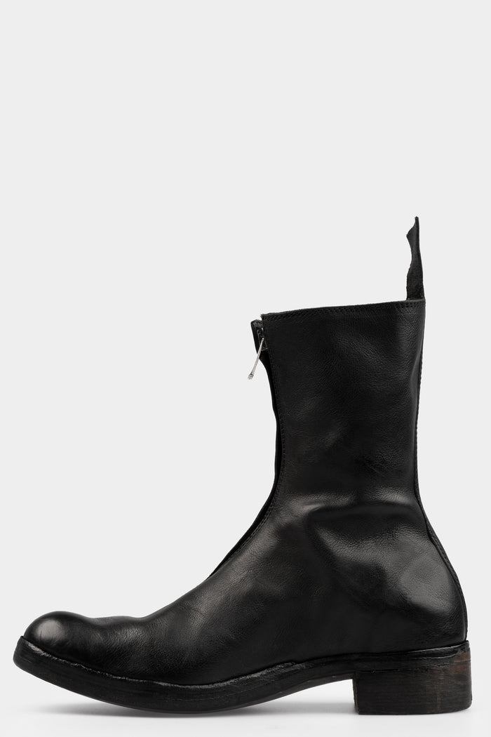 Atadep Itterom | Diagonal zip wild horse leather boots