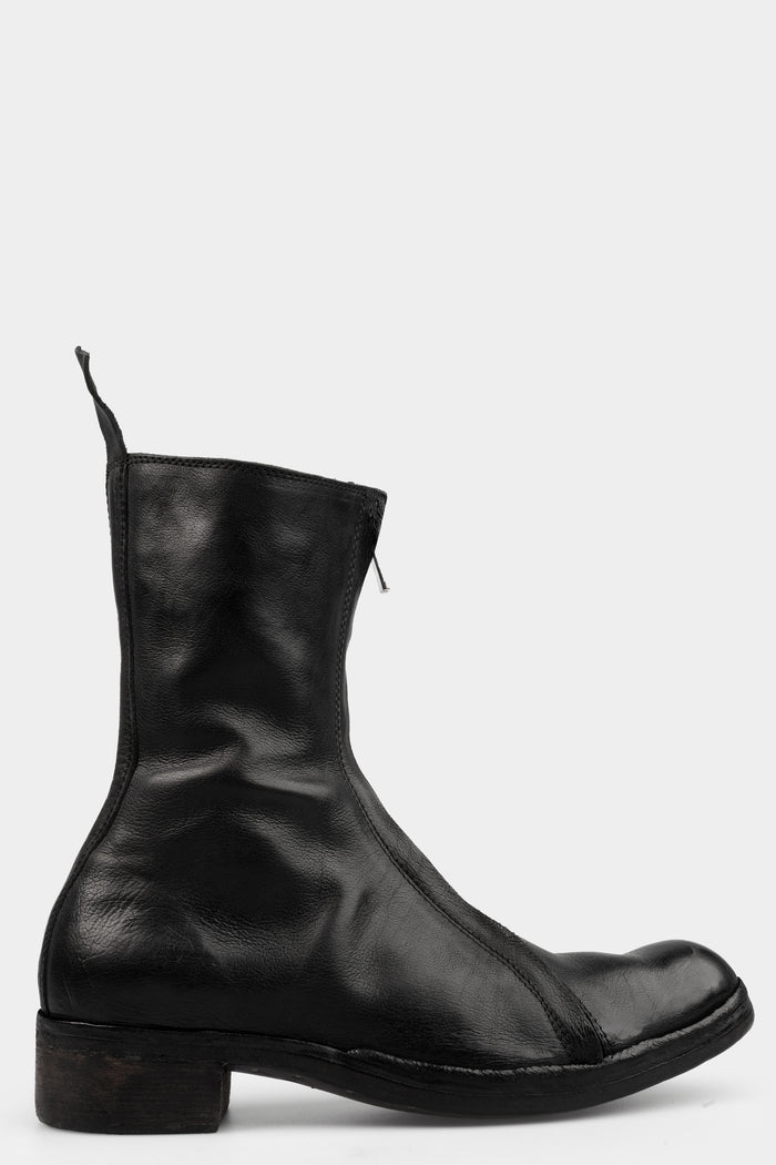 Atadep Itterom | Diagonal zip wild horse leather boots