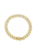 Diamond Curb Link Bracelet - White Diamonds & Yellow Gold