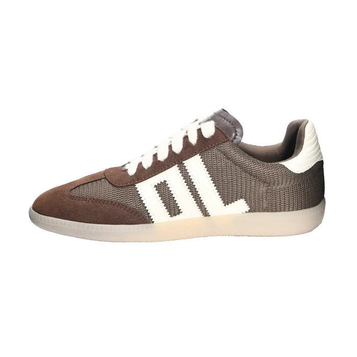 chinese dirty laundry brown suede trackstar low top DL sneaker dupes left side