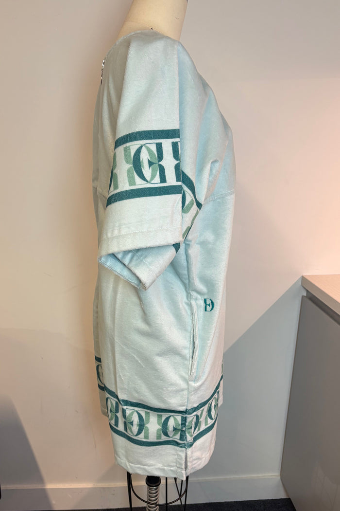 Donna Forbes Terry Towelling mint green Mini Dress