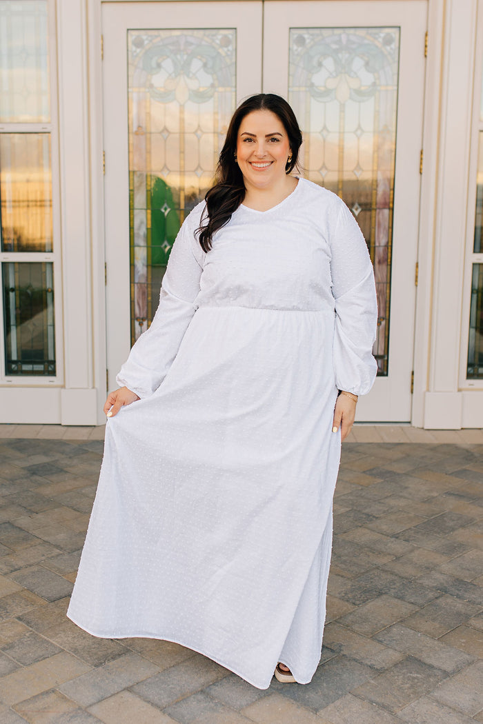 Dottie Cotton Dot Temple Dress