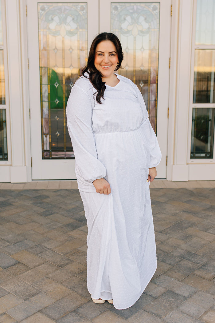 Dottie Cotton Dot Temple Dress