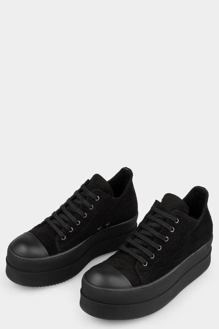 Rick Owens DRKSHDW | AW25 - Double bumper low sneakers, BMO All black