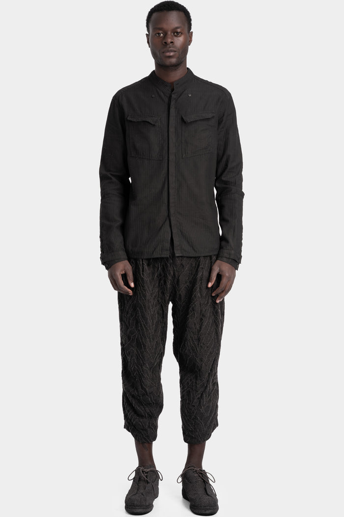 Blackmerle | Double sleeve field shirt , Herringbone T01-014EX