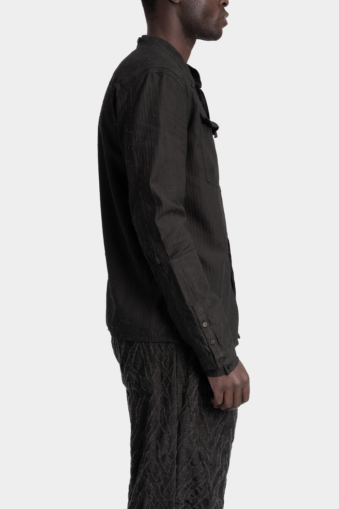 Blackmerle | Double sleeve field shirt , Herringbone T01-014EX