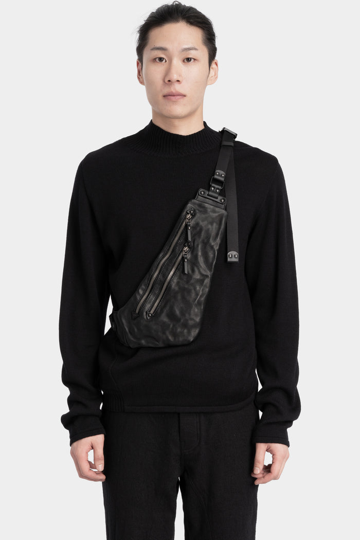 TEO+NG | MONN Double zip crossbody leather bag
