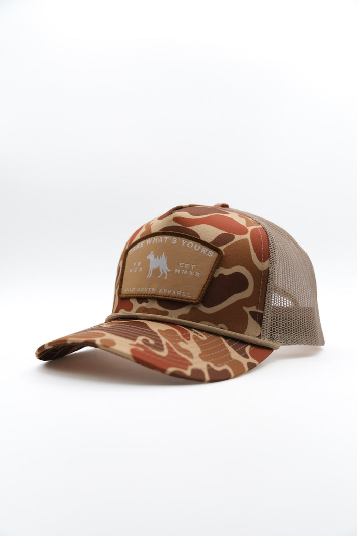 Duck Camo Trucker Rope Hat