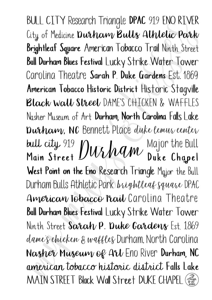 Durham, NC Spiral Notebook