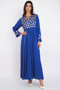 Edouard Silk Royal Blue Tareq Dress