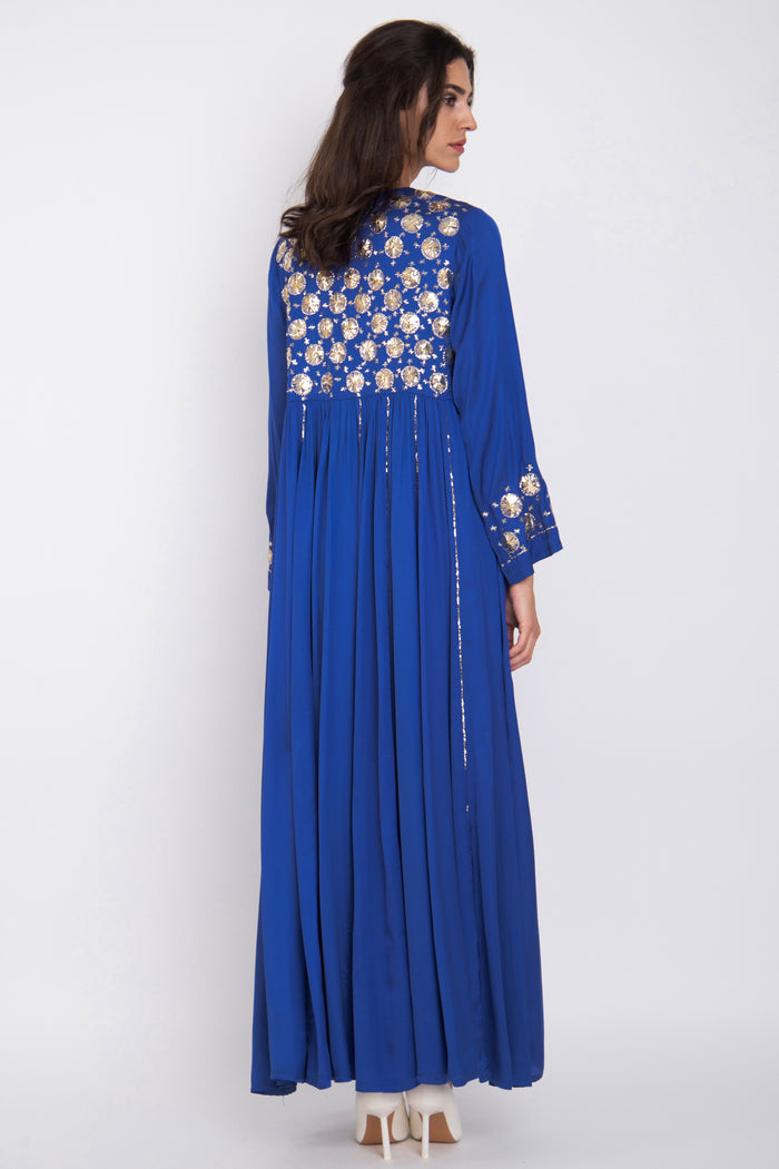 Edouard Silk Royal Blue Tareq Dress