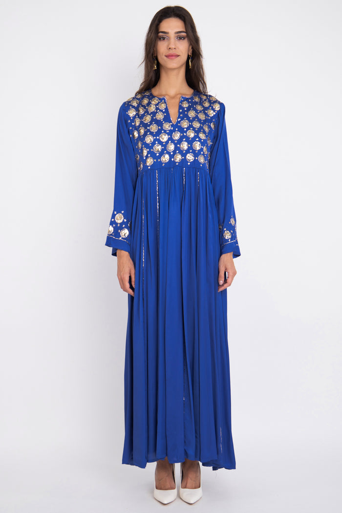Edouard Silk Royal Blue Tareq Dress