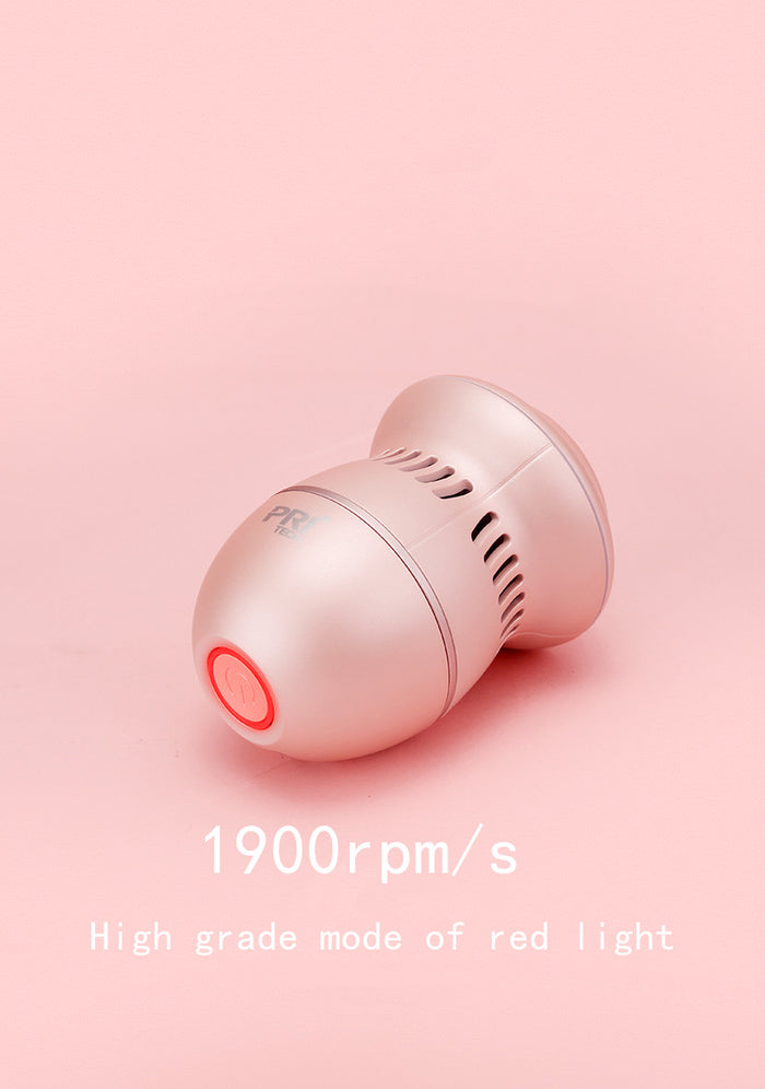 Rechargeable callus remover kit arranged neatly with USB cable, brush, and user manual
