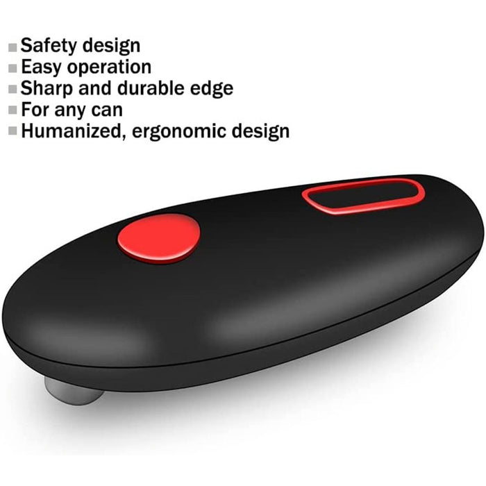 Portable kitchen opener cutting a can lid neatly with hands-free operation in a bright kitchen