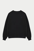 EMBLEM EMBROIDERED SWEATSHIRT - BLACK