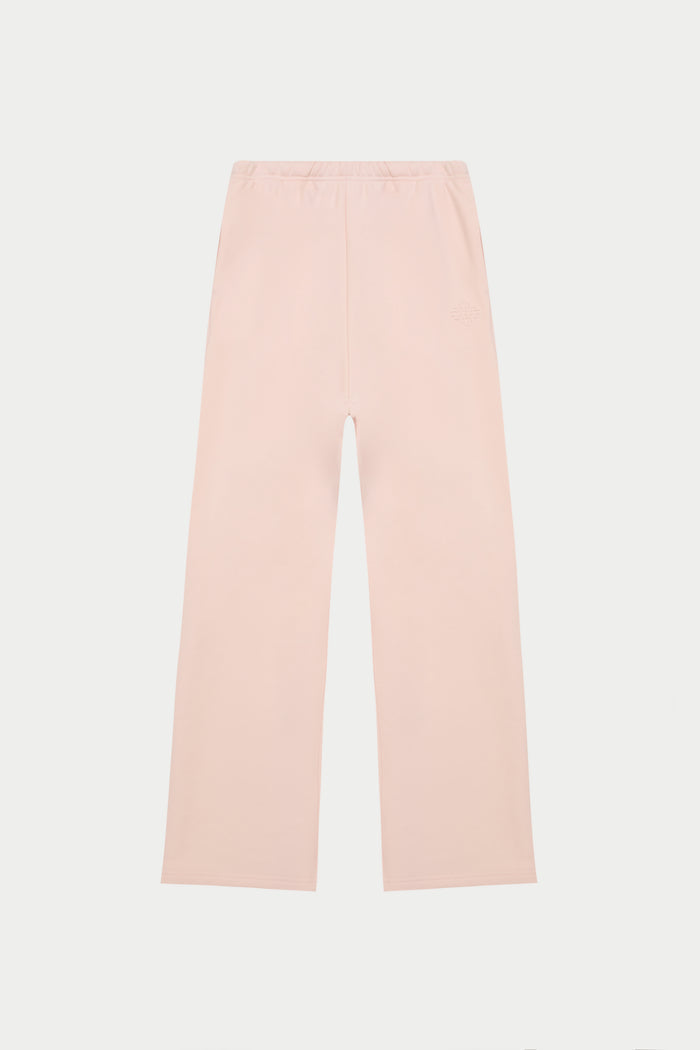 EMBOSSED STRAIGHT LEG JOGGERS - PINK