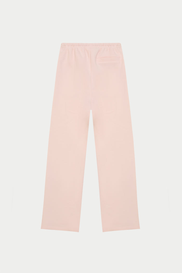 EMBOSSED STRAIGHT LEG JOGGERS - PINK