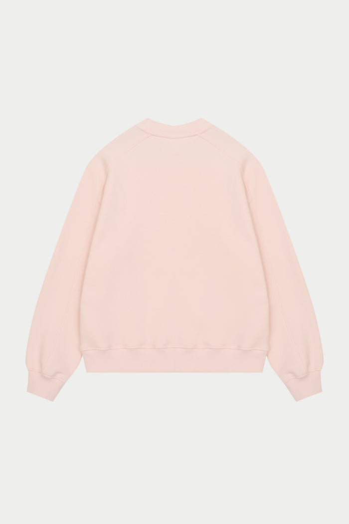 EMBOSSED SWEATSHIRT - PINK