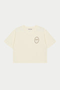 EMBROIDERED PALM GRAPHIC BOXY T-SHIRT - OFF WHITE