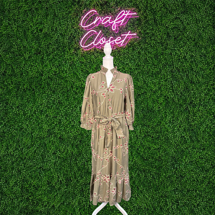 ENTRO Dress In Olive