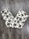 ENTRO Floral Pant In Dusty Ecru